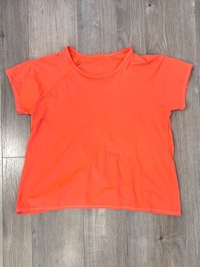Women’s Neon Orange Short Sleeve Tee - Lightweight Active Top
